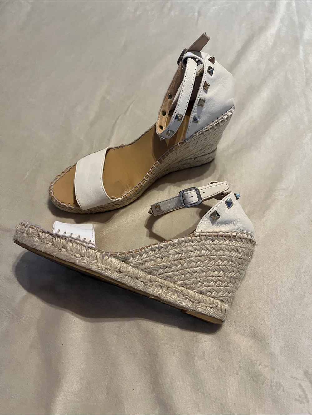 Maypol Studded Espadrille Wedge Sandals